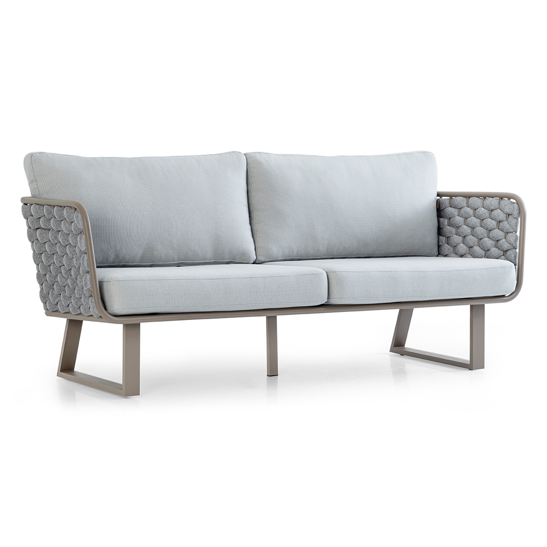 Maroc 3 Seater ALUMINIUM, 195 CM by SANCREA | Souqify