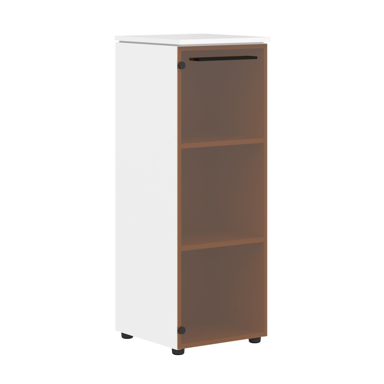MEDIUM HEIGHT CABINET MADE IN E1 LAMINATE CHIPBOARD WITH GLASS SWING DOOR by Treejar | Souqify