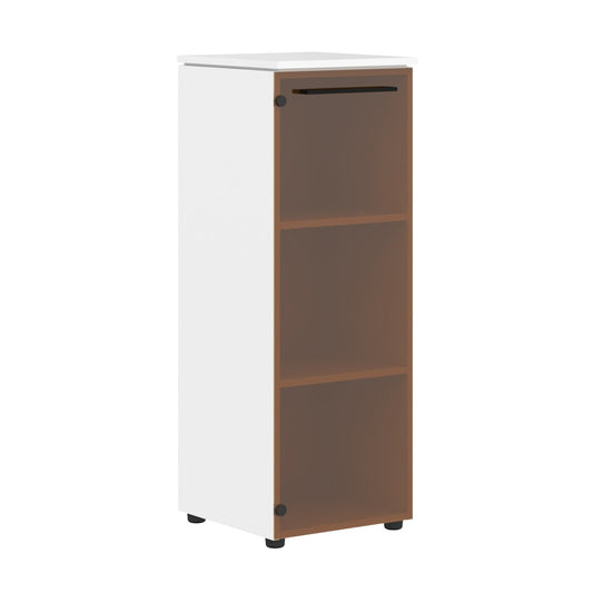 MEDIUM HEIGHT CABINET MADE IN E1 LAMINATE CHIPBOARD WITH GLASS SWING DOOR by Treejar | Souqify