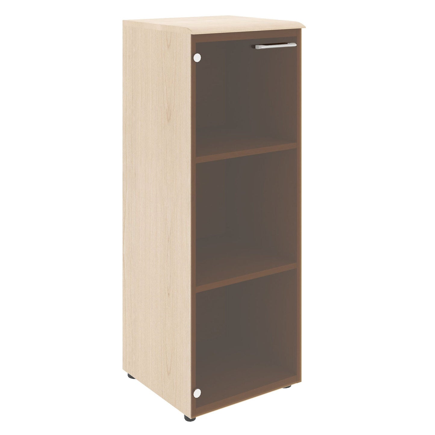 MEDIUM HEIGHT CABINET, MADE IN E1 LAMINATE CHIPBOARD, WITH GLASS SWING DOOR by Treejar | Souqify