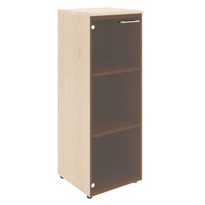 MEDIUM HEIGHT CABINET, MADE IN E1 LAMINATE CHIPBOARD, WITH GLASS SWING DOOR by Treejar | Souqify
