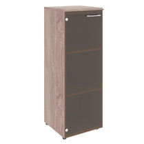 MEDIUM HEIGHT CABINET, MADE IN E1 LAMINATE CHIPBOARD, WITH GLASS SWING DOOR by Treejar | Souqify