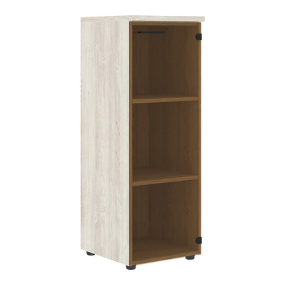 MEDIUM HEIGHT CABINET, MADE IN E1 LAMINATE CHIPBOARD, WITH GLASS SWING DOOR by Treejar | Souqify