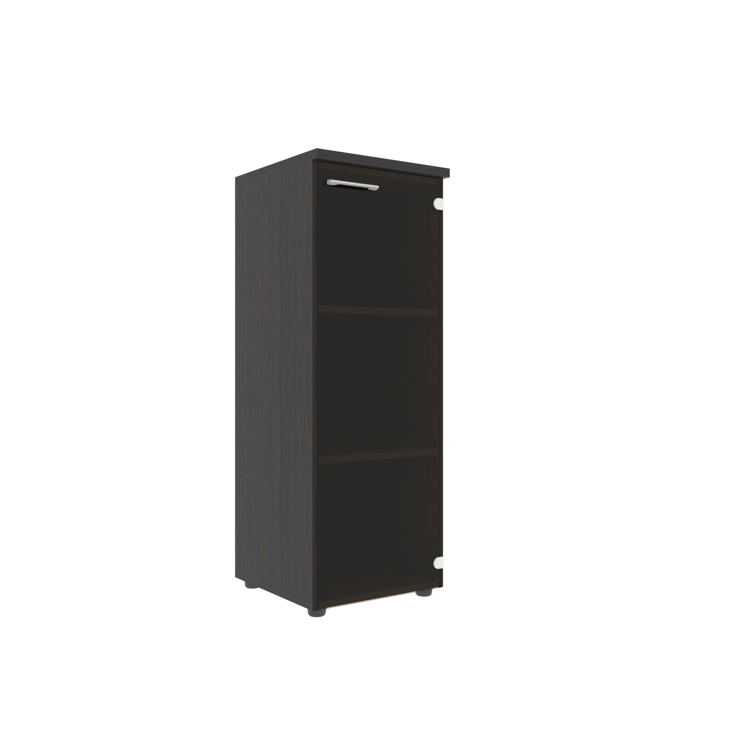 MEDIUM HEIGHT CABINET, MADE IN E1 LAMINATE CHIPBOARD, WITH GLASS SWING DOOR by Treejar | Souqify