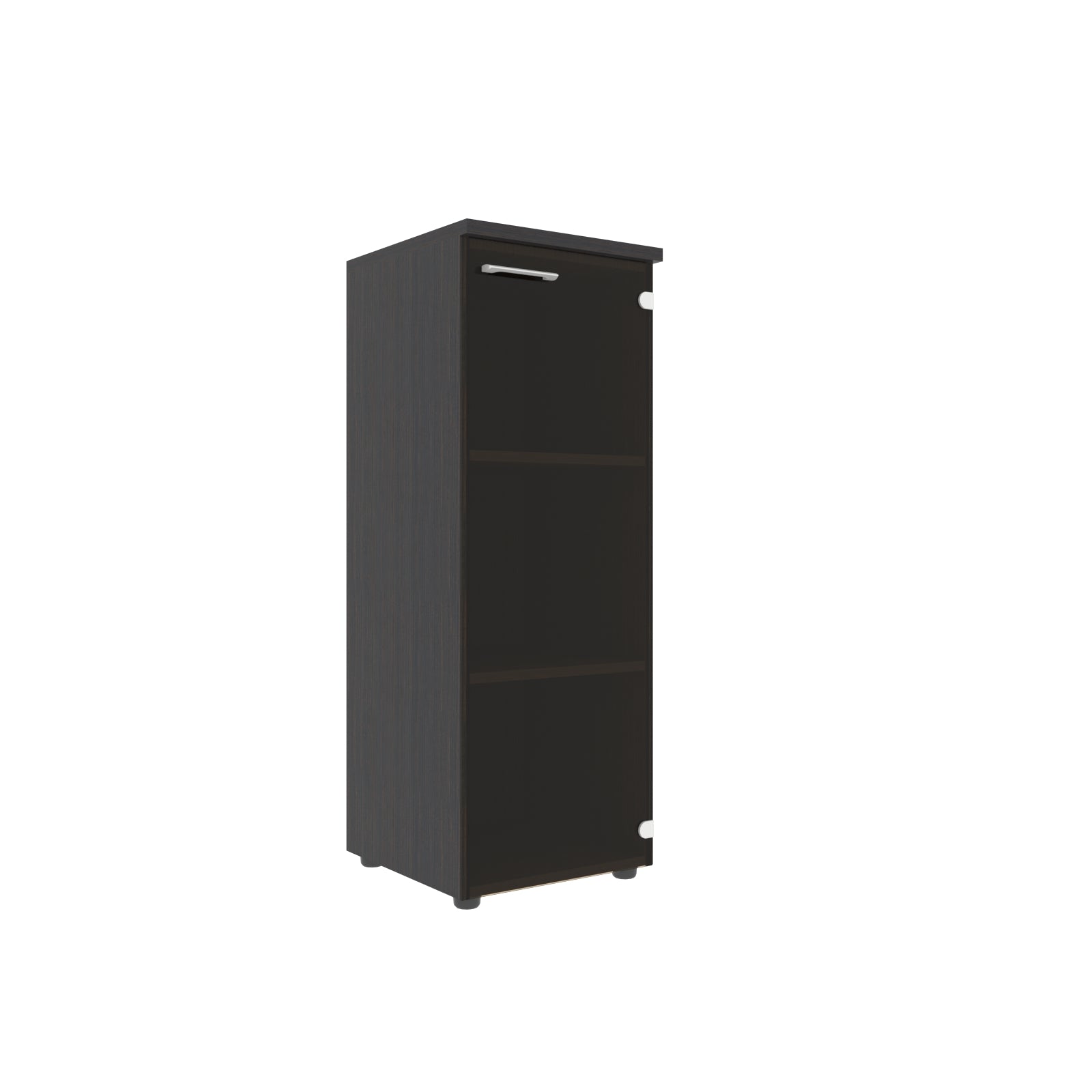 MEDIUM HEIGHT CABINET, MADE IN E1 LAMINATE CHIPBOARD, WITH GLASS SWING DOOR by Treejar | Souqify