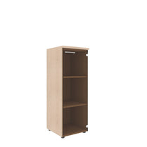 MEDIUM HEIGHT CABINET, MADE IN E1 LAMINATE CHIPBOARD, WITH GLASS SWING DOOR by Treejar | Souqify