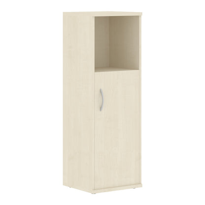 MEDIUM HEIGHT CABINET, MADE IN E1 LAMINATE CHIPBOARD, WITH OPEN SHELF AND WOODEN SWING DOOR by Treejar | Souqify