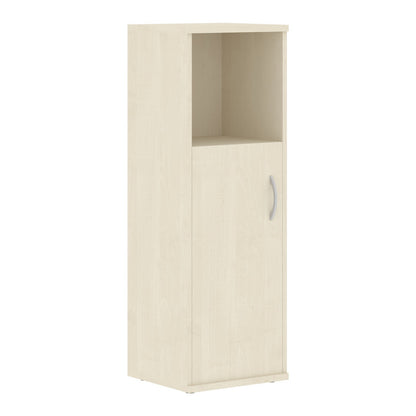 MEDIUM HEIGHT CABINET, MADE IN E1 LAMINATE CHIPBOARD, WITH OPEN SHELF AND WOODEN SWING DOOR by Treejar | Souqify