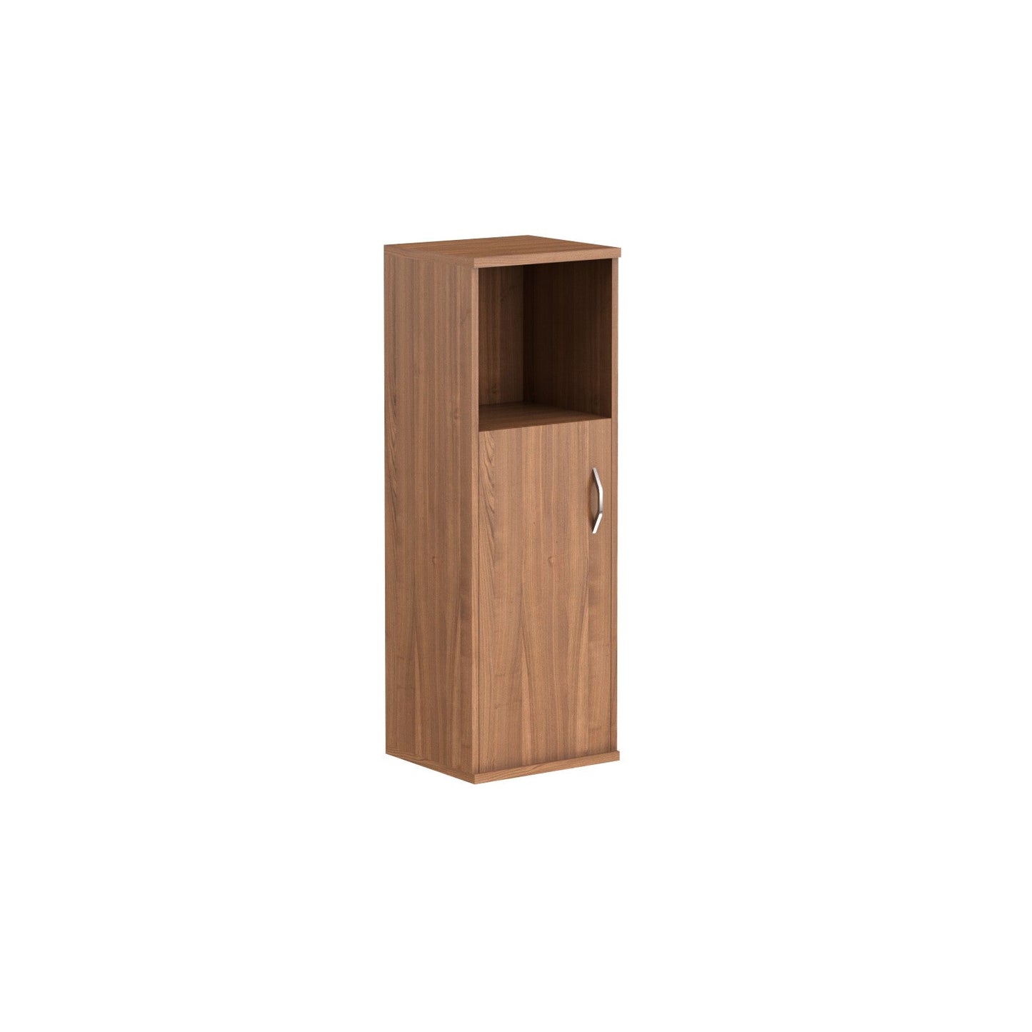 MEDIUM HEIGHT CABINET, MADE IN E1 LAMINATE CHIPBOARD, WITH OPEN SHELF AND WOODEN SWING DOOR by Treejar | Souqify
