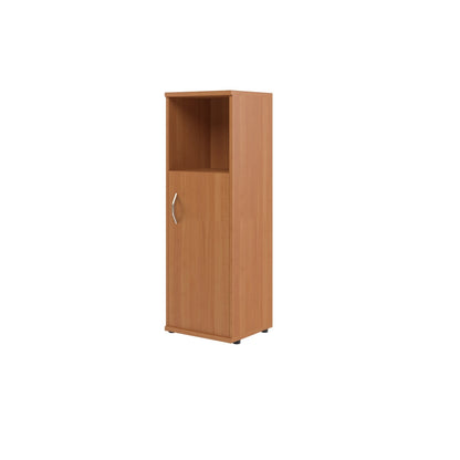 MEDIUM HEIGHT CABINET, MADE IN E1 LAMINATE CHIPBOARD, WITH OPEN SHELF AND WOODEN SWING DOOR by Treejar | Souqify
