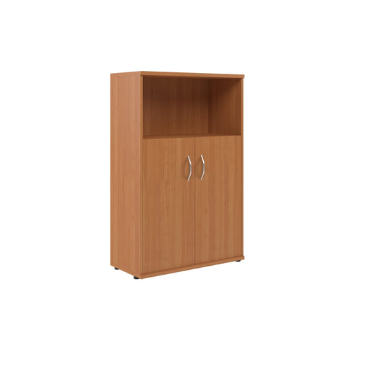 MEDIUM HEIGHT CABINET, MADE IN E1 LAMINATE CHIPBOARD, WITH WOODEN SWING DOOR AND OPEN SHELF by Treejar | Souqify