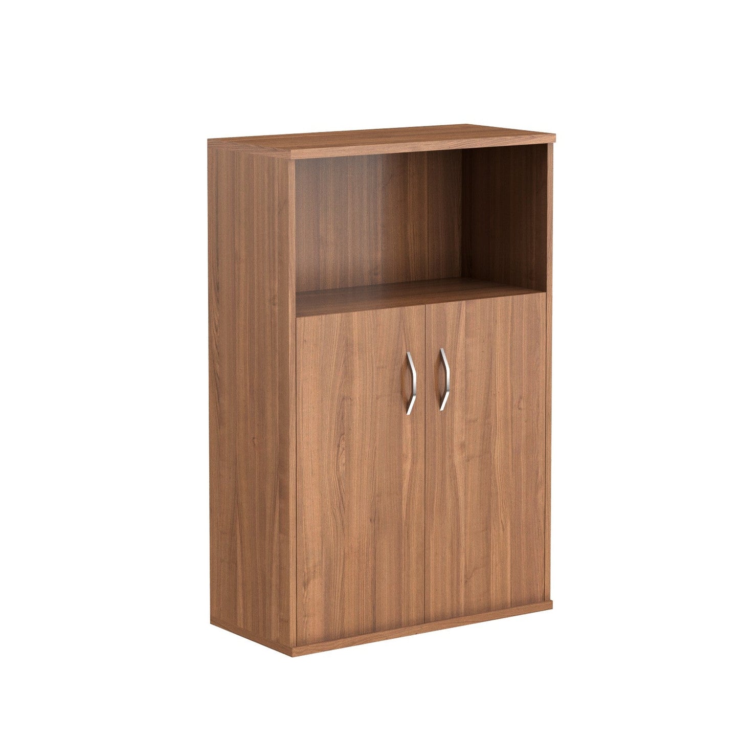 MEDIUM HEIGHT CABINET, MADE IN E1 LAMINATE CHIPBOARD, WITH WOODEN SWING DOOR AND OPEN SHELF by Treejar | Souqify