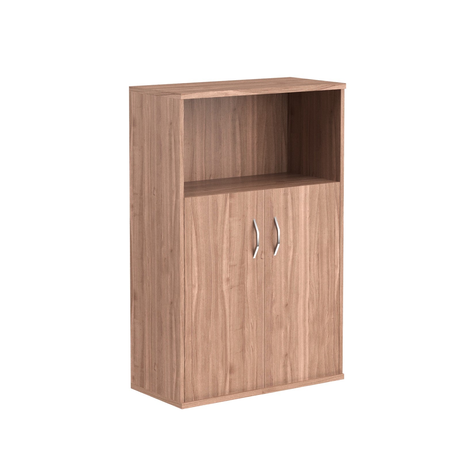MEDIUM HEIGHT CABINET, MADE IN E1 LAMINATE CHIPBOARD, WITH WOODEN SWING DOOR AND OPEN SHELF by Treejar | Souqify