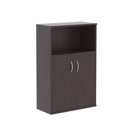 MEDIUM HEIGHT CABINET, MADE IN E1 LAMINATE CHIPBOARD, WITH WOODEN SWING DOOR AND OPEN SHELF by Treejar | Souqify
