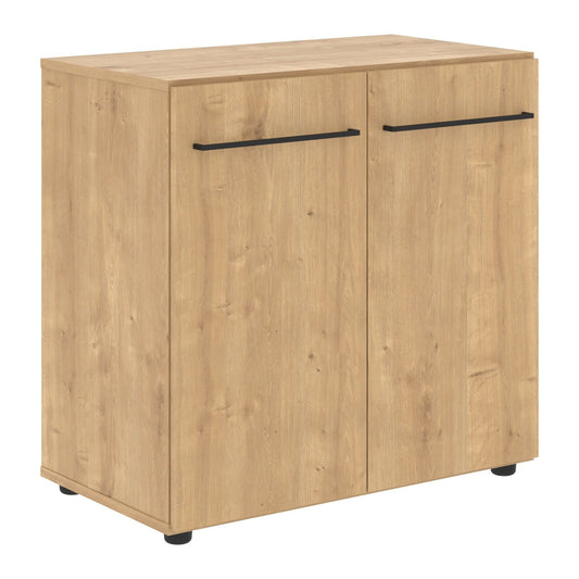 MEDIUM HEIGHT CABINET, MADE IN E1 LAMINATE CHIPBOARD, WITH WOODEN SWING DOOR by Treejar | Souqify