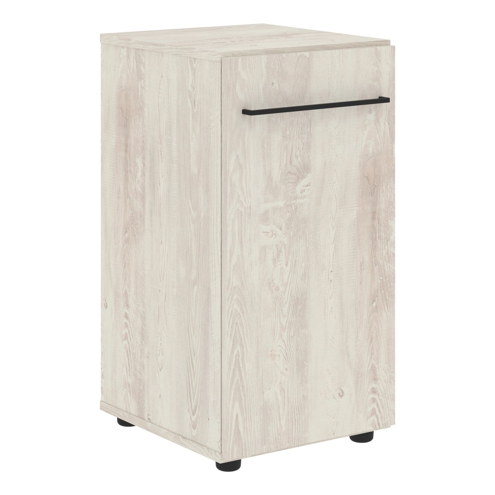 MEDIUM HEIGHT CABINET, MADE IN E1 LAMINATE CHIPBOARD, WITH WOODEN SWING DOOR by Treejar | Souqify