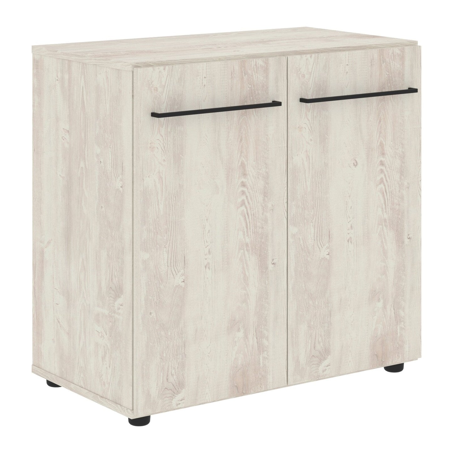 MEDIUM HEIGHT CABINET, MADE IN E1 LAMINATE CHIPBOARD, WITH WOODEN SWING DOOR by Treejar | Souqify