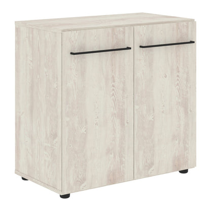 MEDIUM HEIGHT CABINET, MADE IN E1 LAMINATE CHIPBOARD, WITH WOODEN SWING DOOR by Treejar | Souqify