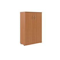 MEDIUM HEIGHT CABINET, MADE IN E1 LAMINATE CHIPBOARD, WITH WOODEN SWING DOORS by Treejar | Souqify