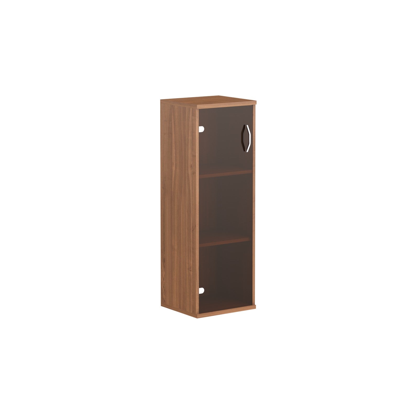 MEDIUM HEIGHT CABINET WITH GLASS SWING DOOR, MADE IN E1 LAMINATE CHIPBOARD by Treejar | Souqify