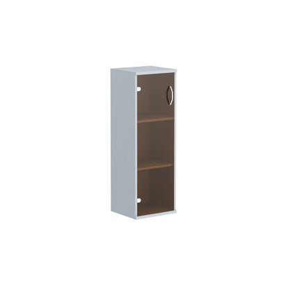 MEDIUM HEIGHT CABINET WITH GLASS SWING DOOR, MADE IN E1 LAMINATE CHIPBOARD by Treejar | Souqify