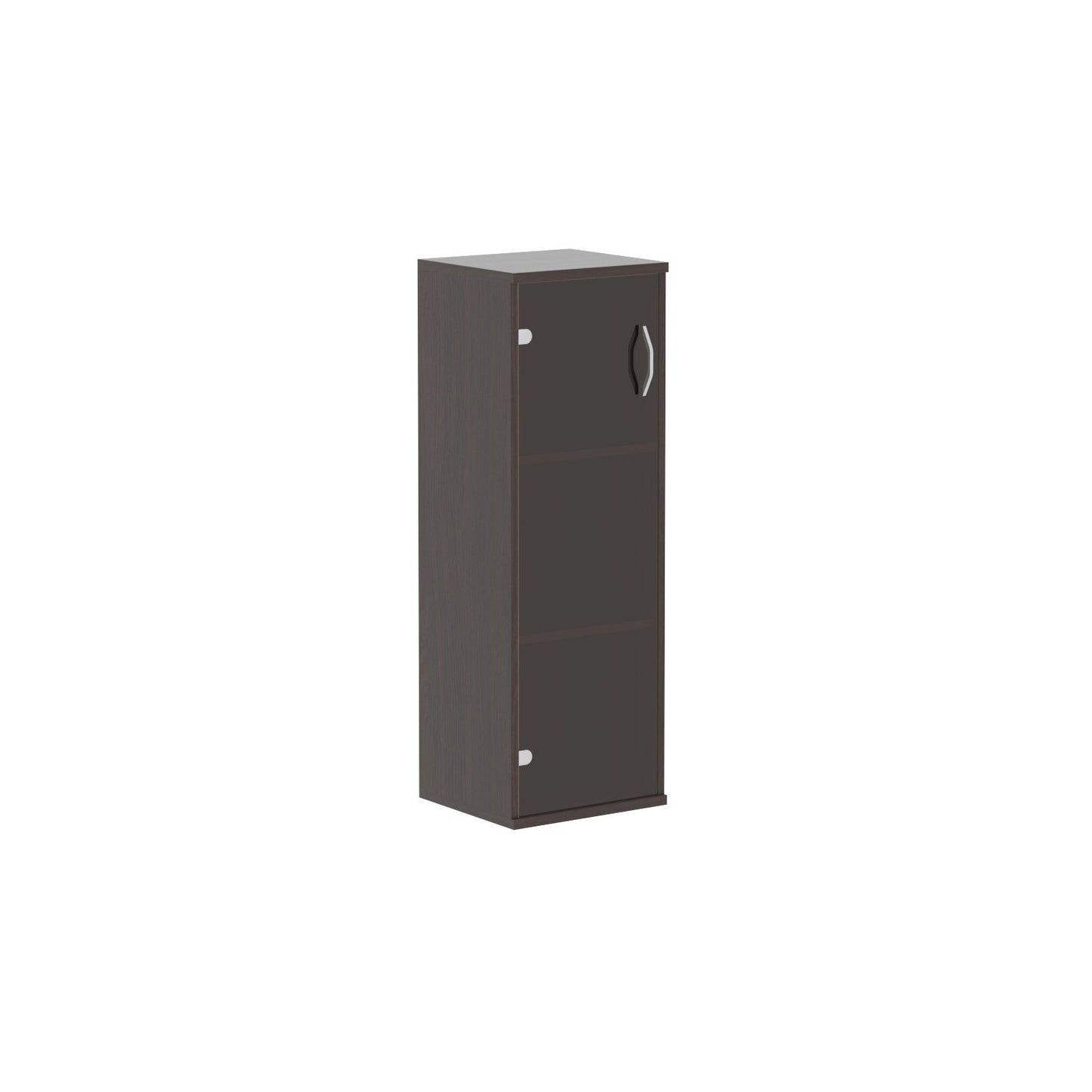 MEDIUM HEIGHT CABINET WITH GLASS SWING DOOR, MADE IN E1 LAMINATE CHIPBOARD by Treejar | Souqify