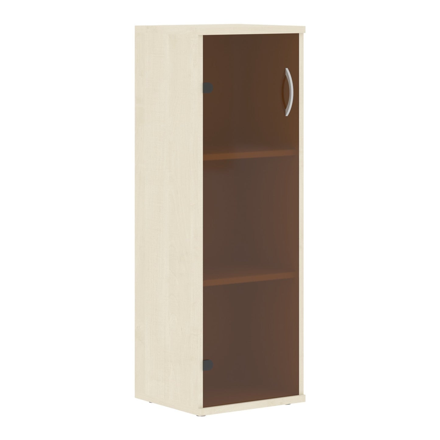 MEDIUM HEIGHT CABINET WITH GLASS SWING DOOR, MADE IN E1 LAMINATE CHIPBOARD by Treejar | Souqify