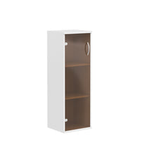 MEDIUM HEIGHT CABINET WITH GLASS SWING DOOR, MADE IN E1 LAMINATE CHIPBOARD by Treejar | Souqify