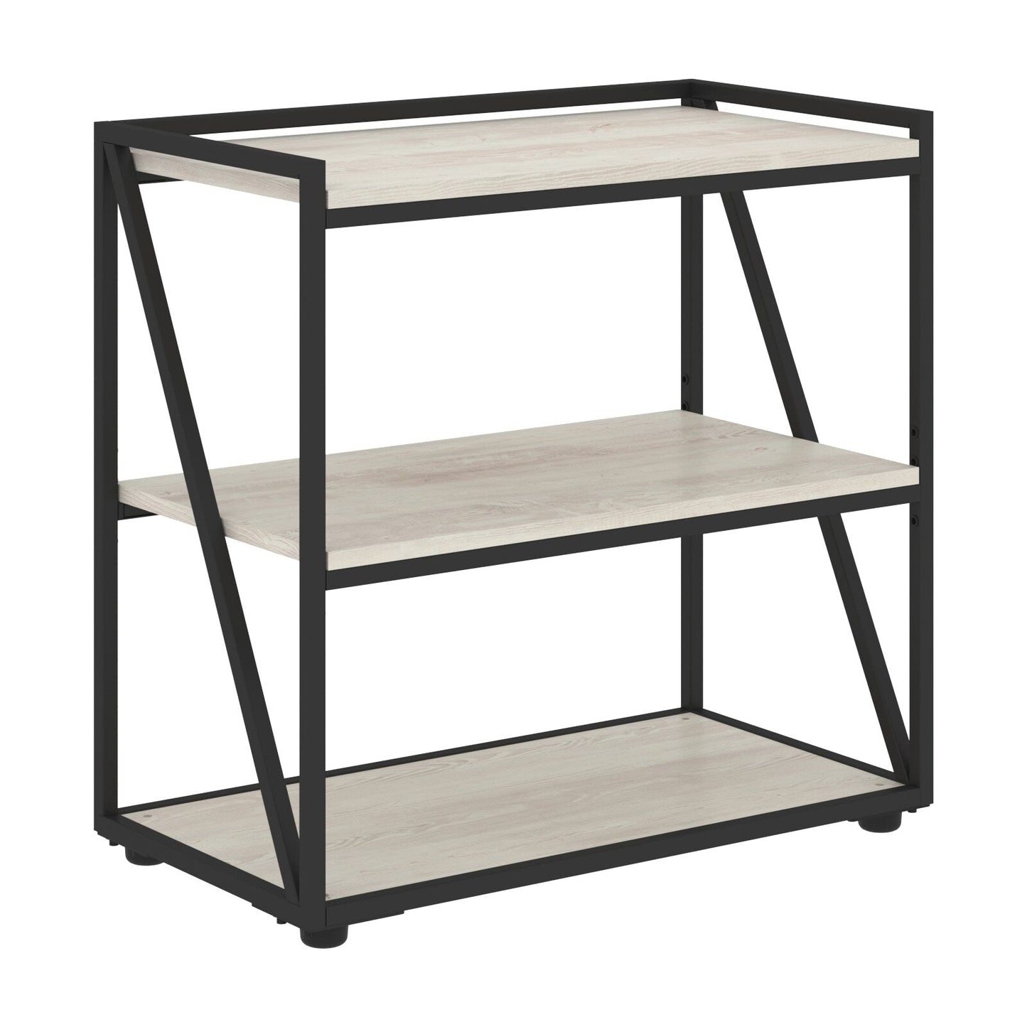 MEDIUM HEIGHT WOODEN OPEN SHELVES WITH METAL FRAMES, MADE IN E1 LAMINATE CHIPBOARD by Treejar | Souqify