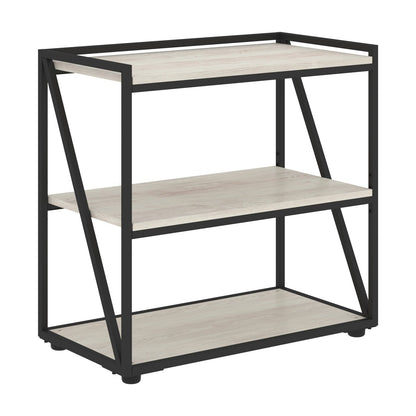 MEDIUM HEIGHT WOODEN OPEN SHELVES WITH METAL FRAMES, MADE IN E1 LAMINATE CHIPBOARD by Treejar | Souqify
