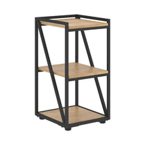 MEDIUM HEIGHT WOODEN OPEN SHELVES WITH METAL FRAMES, MADE IN E1 LAMINATE CHIPBOARD by Treejar | Souqify