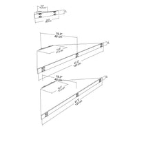 Mensi Corner TV Unit 8 MM by DECOROTIKA | Souqify