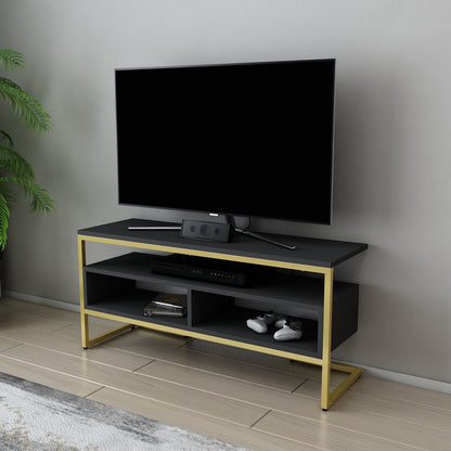 Merrion TV Unit - Gold-Antrasit by DECOROTIKA | Souqify