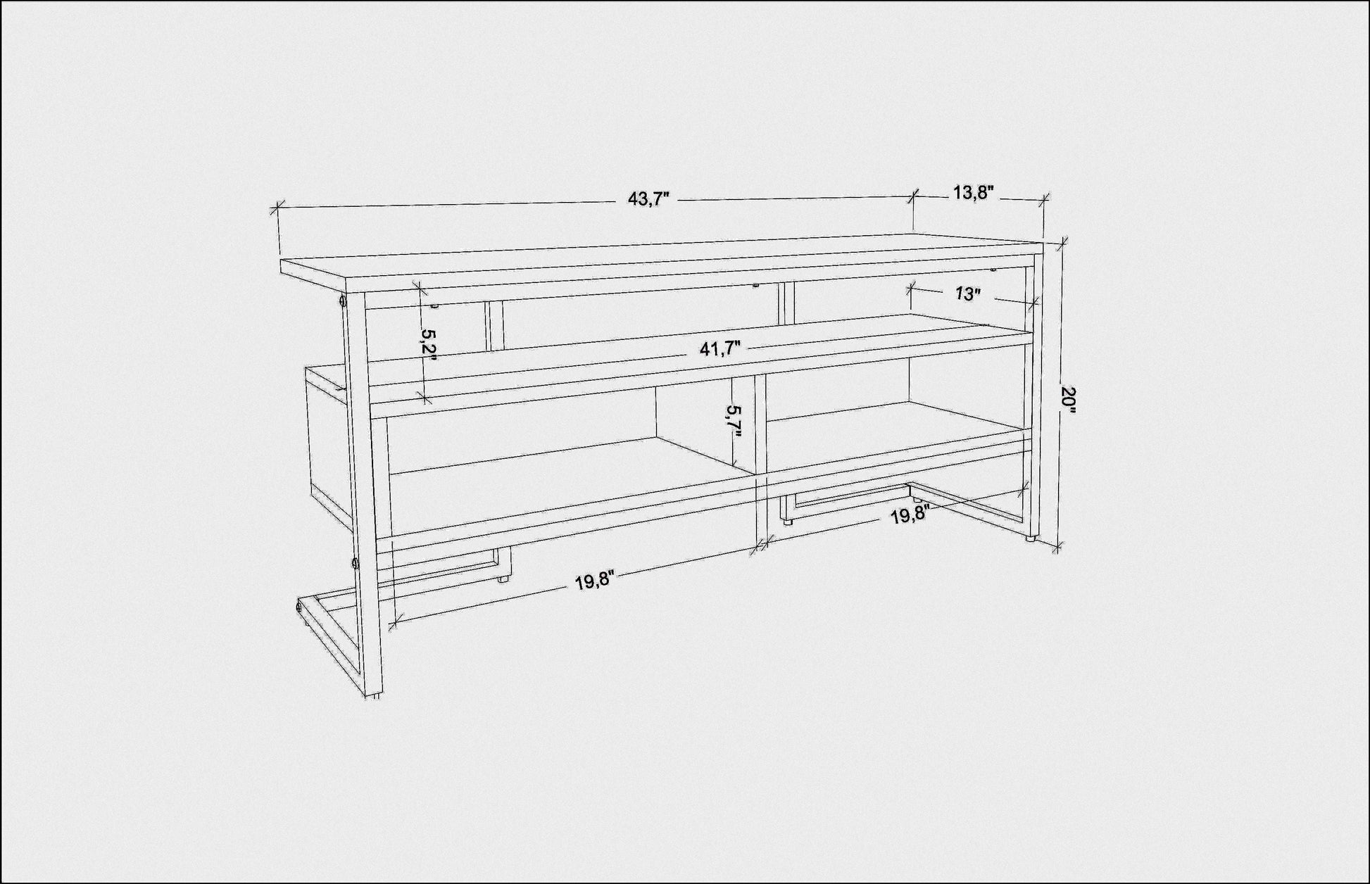 Merrion TV Unit - White-White by DECOROTIKA | Souqify