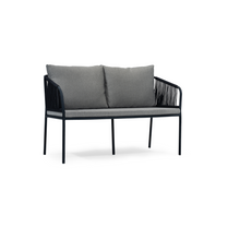 Metz 2 Seater ALLUMINIUM, 130 CM by SANCREA | Souqify