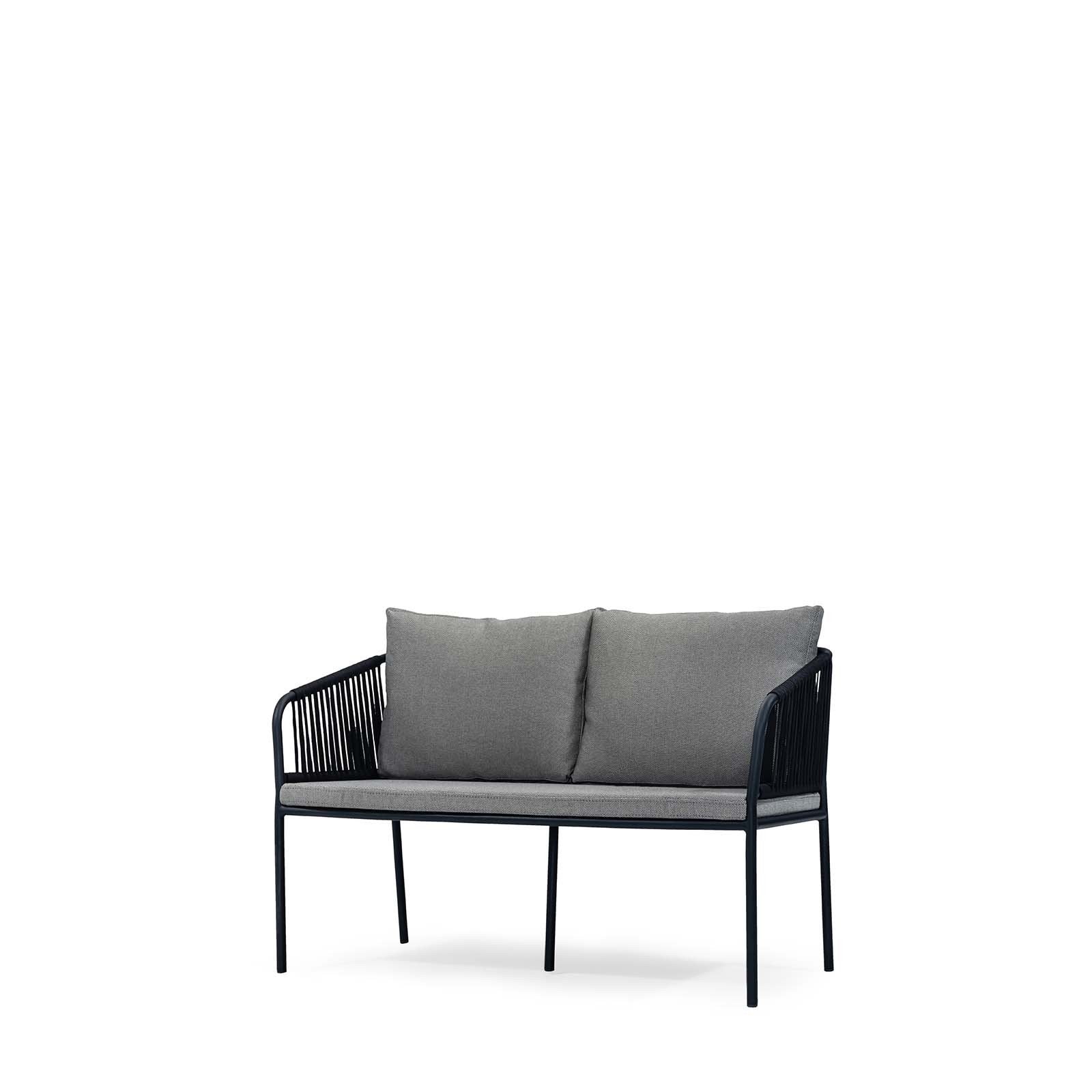 Metz 2 Seater ALLUMINIUM, 130 CM by SANCREA | Souqify