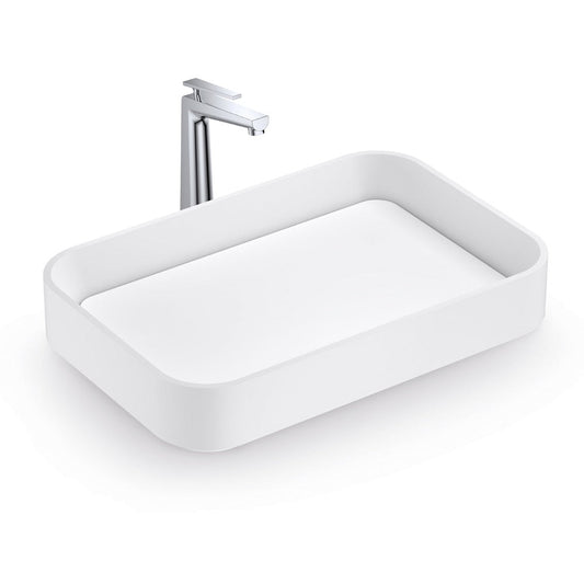 Mia-bt-p126W4 white 600 x 400 x 115 PMMA solid surface by BTHAUS | Souqify