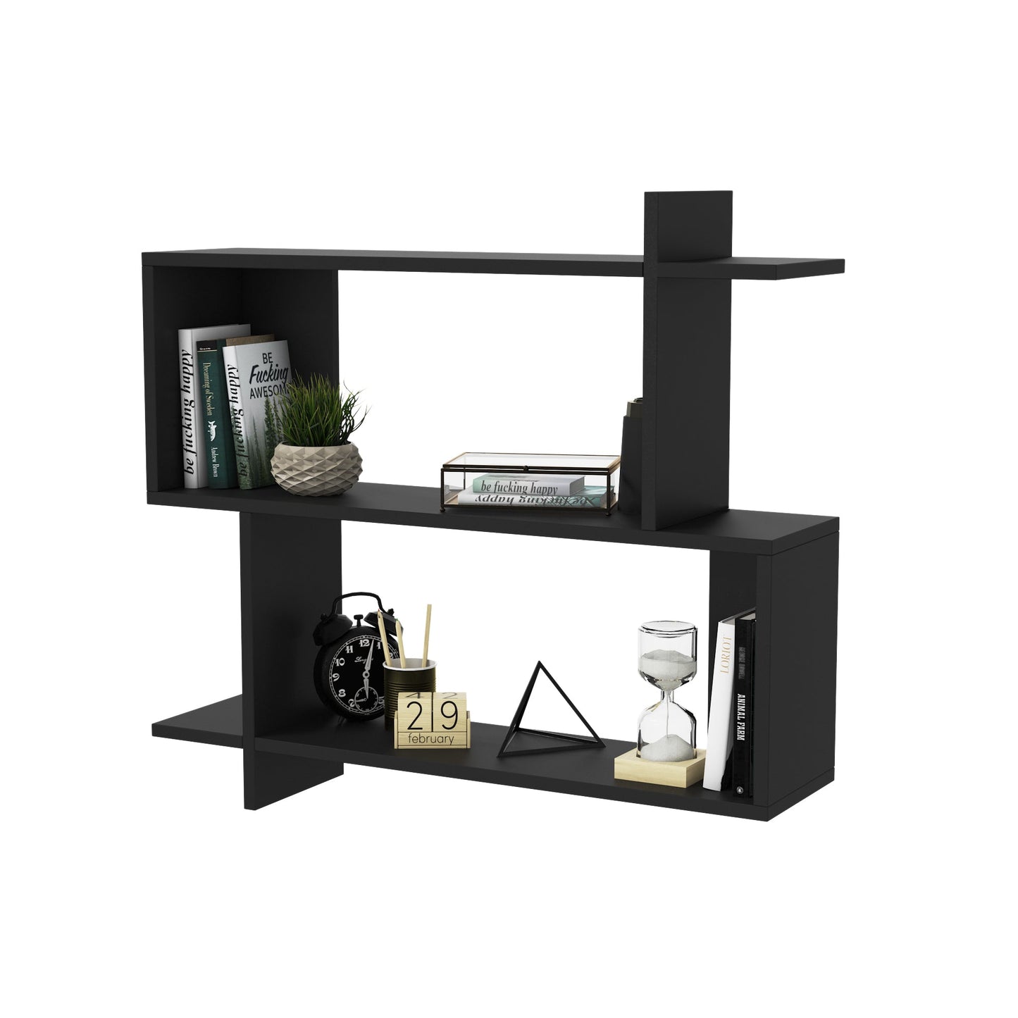 Mina Wall Shelf - Black by DECOROTIKA | Souqify