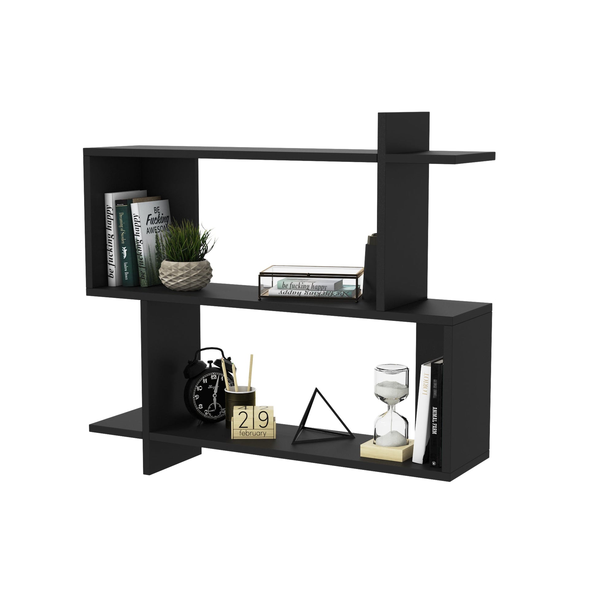 Mina Wall Shelf - Black by DECOROTIKA | Souqify