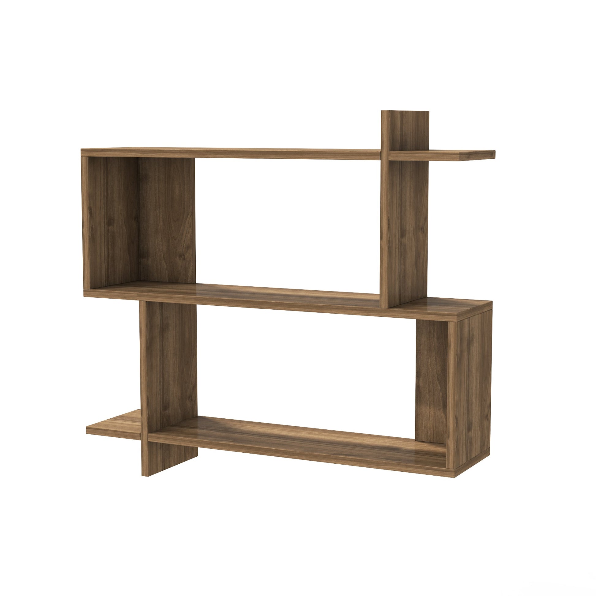 Mina Wall Shelf - Walnut by DECOROTIKA | Souqify