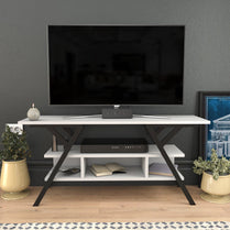 Minerva TV Unit - Black-White by DECOROTIKA | Souqify