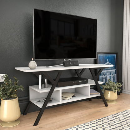 Minerva TV Unit - Black-White by DECOROTIKA | Souqify