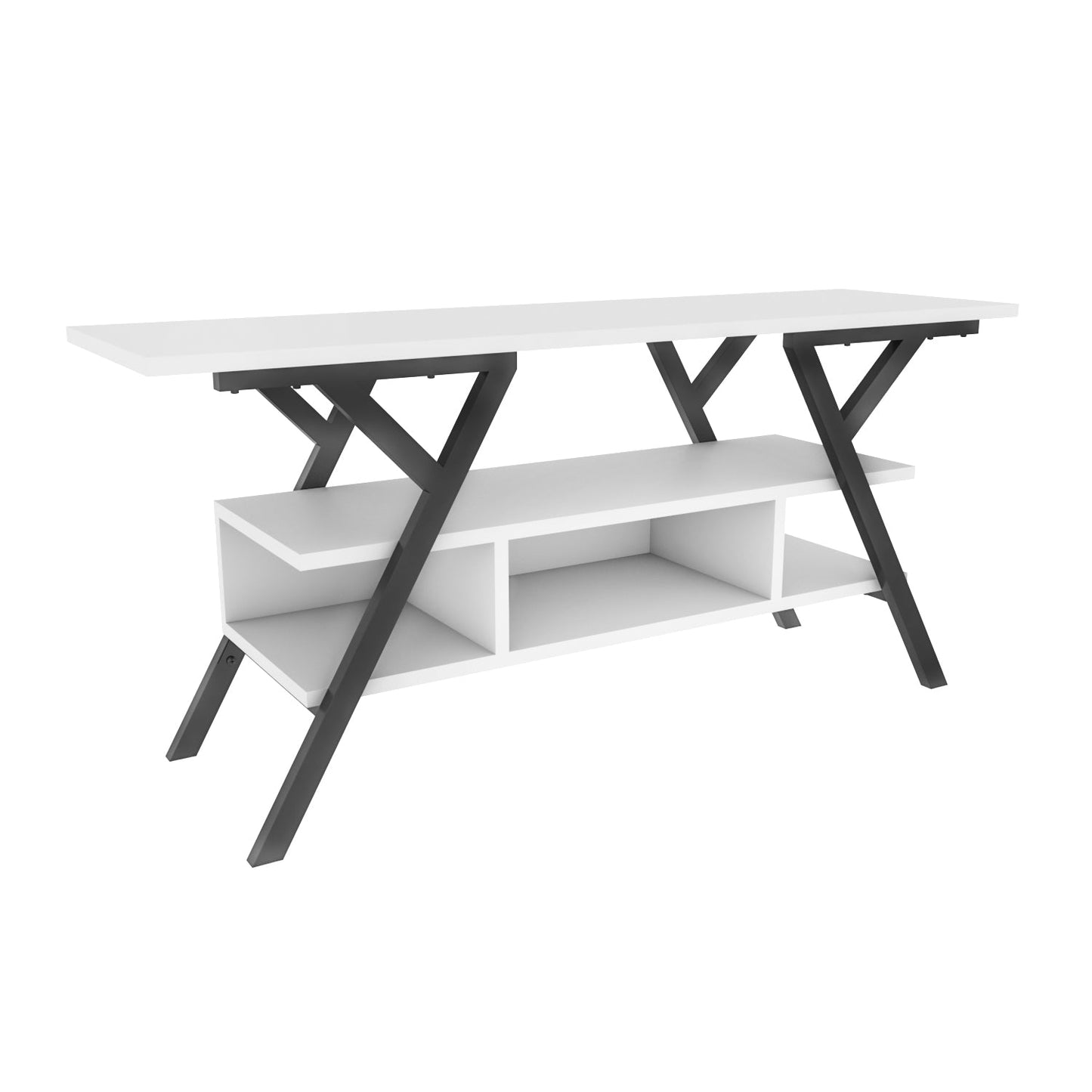 Minerva TV Unit - Black-White by DECOROTIKA | Souqify