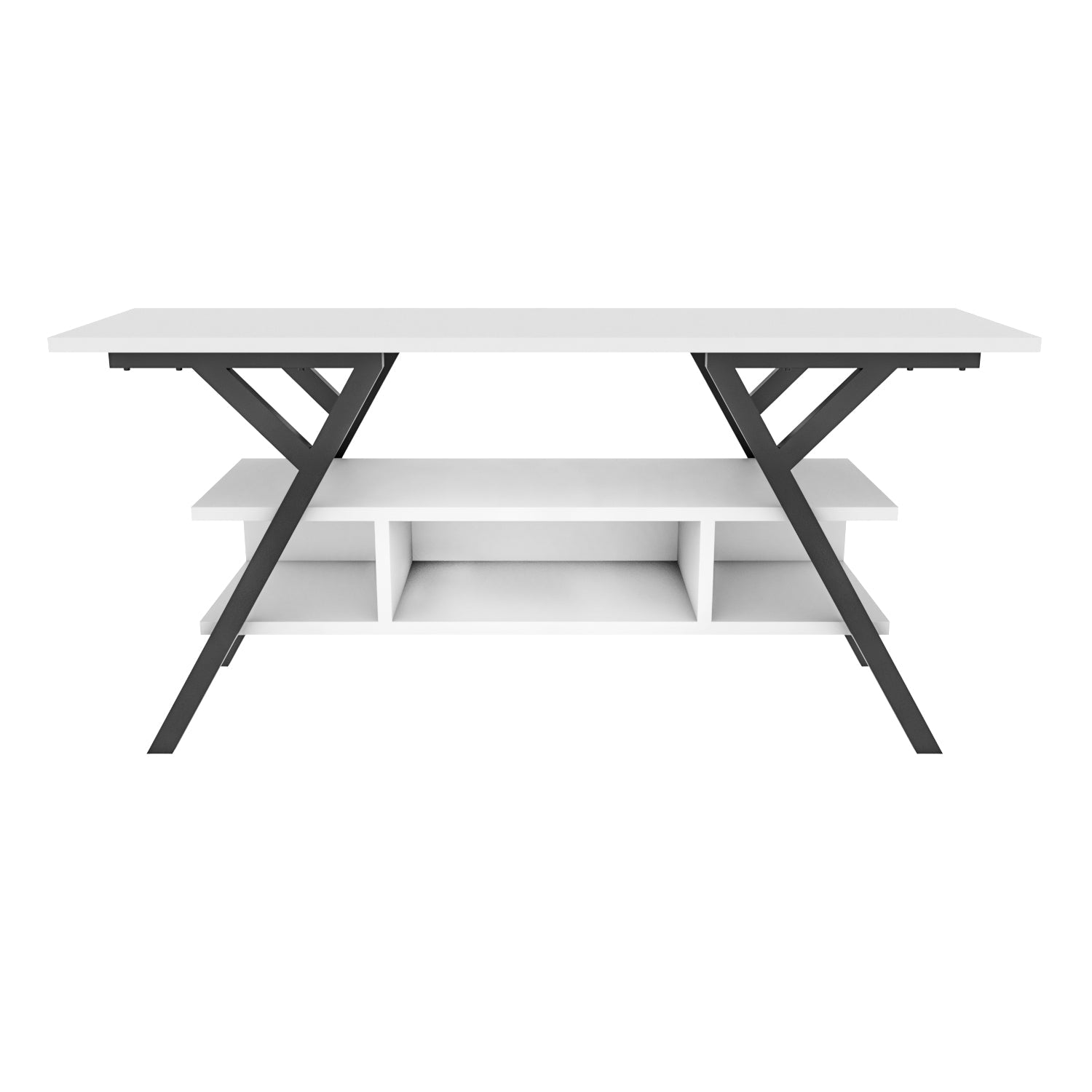 Minerva TV Unit - Black-White by DECOROTIKA | Souqify