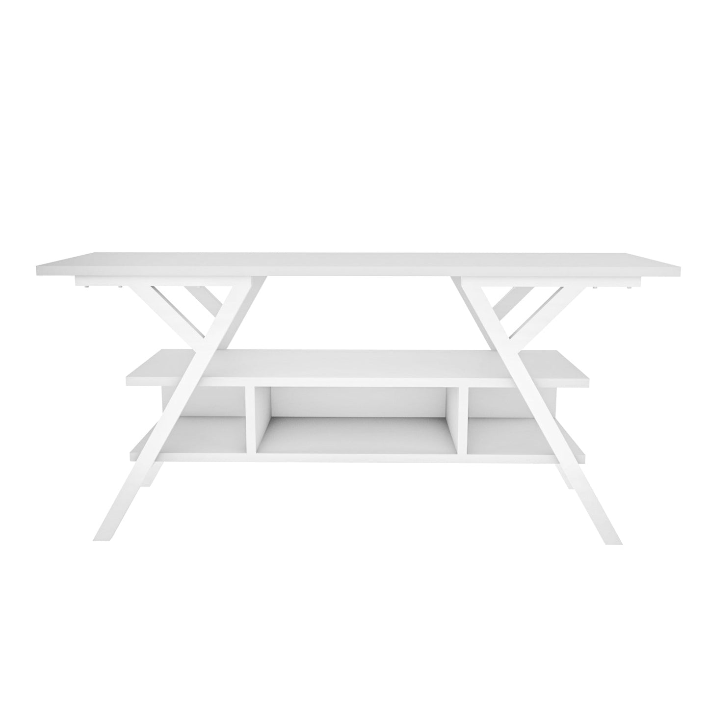 Minerva TV Unit - White-White by DECOROTIKA | Souqify