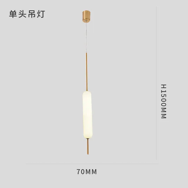Minimalist decor pendant lights Nordic Home Bedroom Bedside Decoration Brass For Living room Modern Led pendant light Fixtures by Zhongsan | Souqify