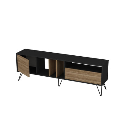 Mistico 71'' TV Unit - Black & Walnut by DECOROTIKA | Souqify