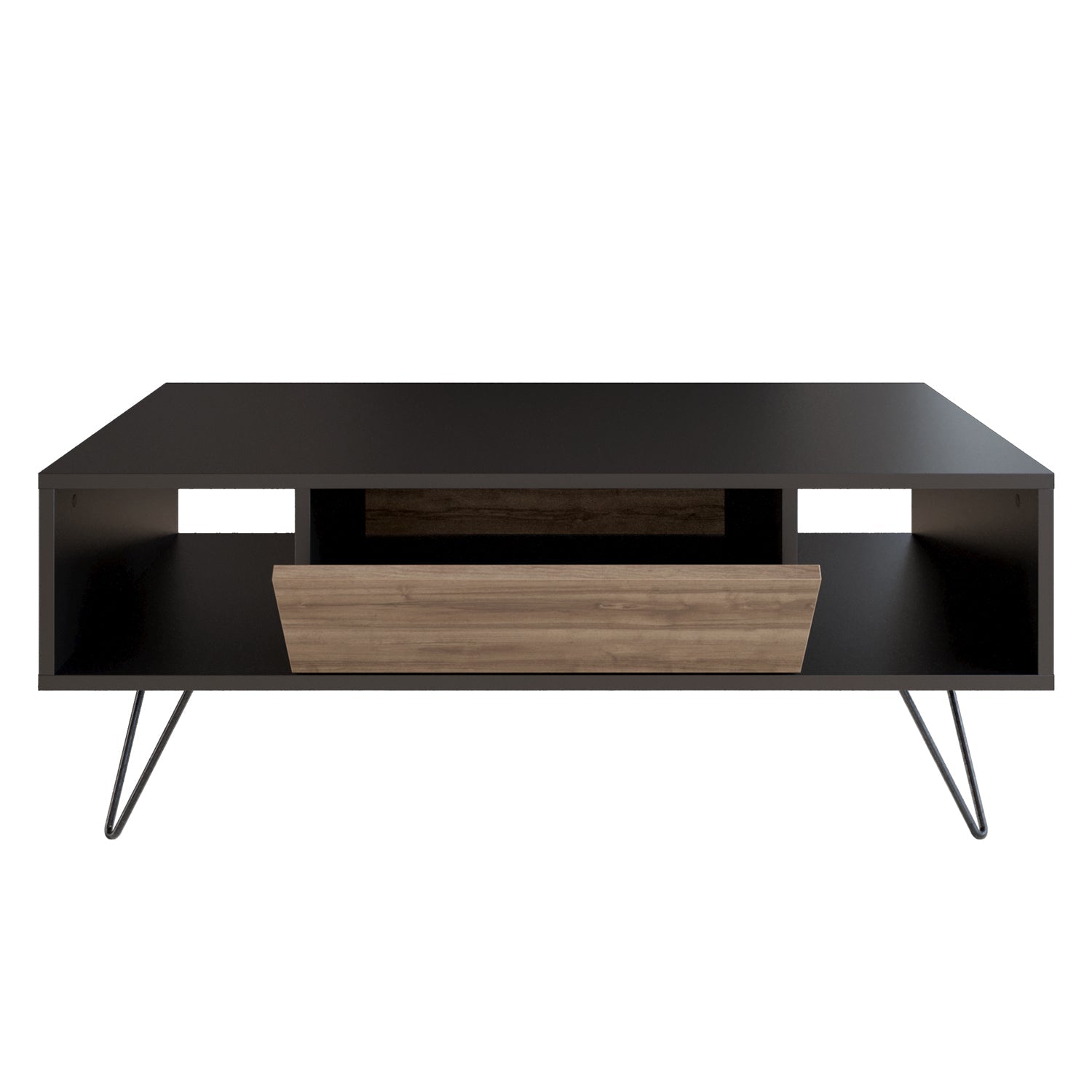 Mistico Coffee Table - Black & Walnut by DECOROTIKA | Souqify