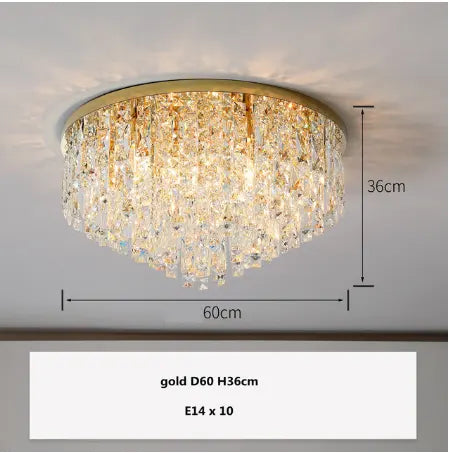 Modern Bedroom Crystals E14 Ceiling Lamp Lustre Lamp Steel Led Ceiling Lights Art Deco Led Chandelier Lighting Fixtures Lamp by Zhongsan | Souqify