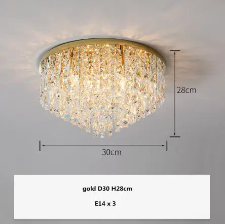 Modern Bedroom Crystals E14 Ceiling Lamp Lustre Lamp Steel Led Ceiling Lights Art Deco Led Chandelier Lighting Fixtures Lamp by Zhongsan | Souqify